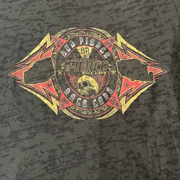 Bob Pierce Race Cars Racecar Hot Rod Girl fitted burnout tee size small - Picture 2 of 3